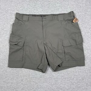 Duluth Trading Shorts Mens 48 Gray Flex Dry on the Fly Cargo 9'' Outdoor NEW